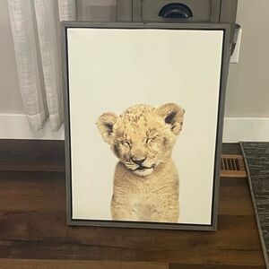 Lion Cub Framed Wall Art